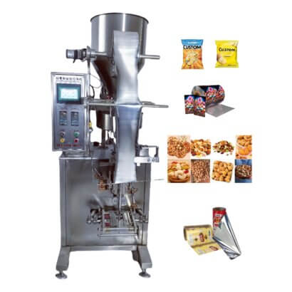 Automatic Multihead Weigher Packaging Machine | High-Speed Snack Granular Food Packager for Nuts Coffee Beans | Vertical Bag Fill Seal Equipment 30-90 Bags/Min