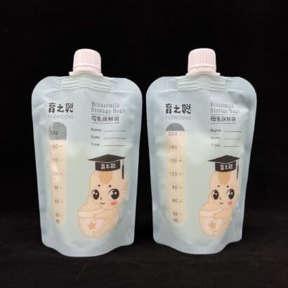 Custom BPA-Free Breast Milk Packaging Bag High Quality Doypack Breast Milk Cooler Storage Bag