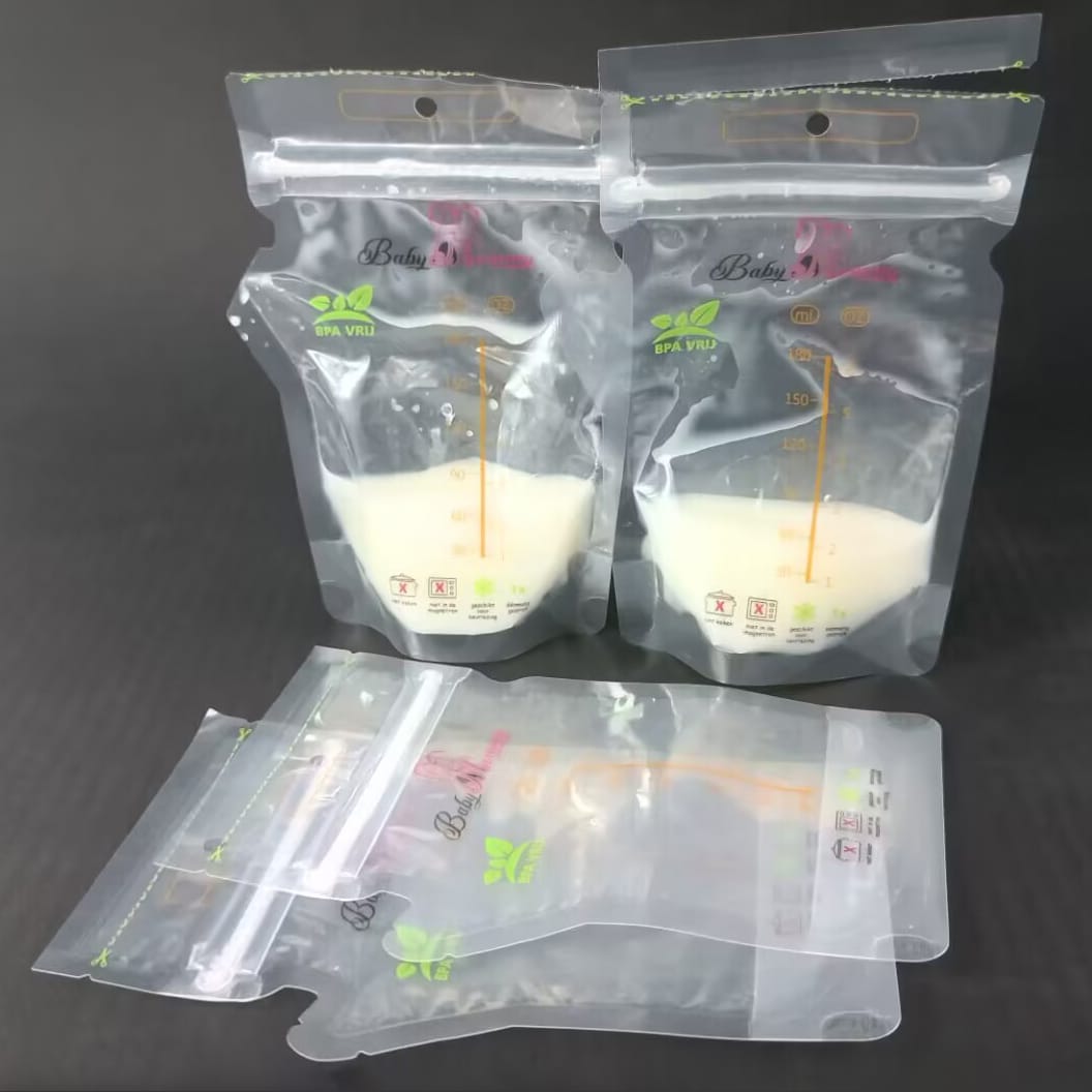 Custom Food Grade BPA Free Freezer Baby Silicone Food Pouch Reusable Cooler Thermal Insulated Fresh Breast Milk Storage Bag - Image 5