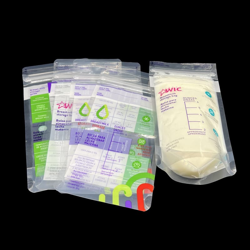 Custom Food Grade BPA Free Freezer Baby Silicone Food Pouch Reusable Cooler Thermal Insulated Fresh Breast Milk Storage Bag - Image 6