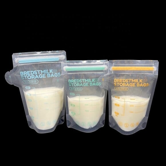 Custom Food Grade BPA Free Freezer Baby Silicone Food Pouch Reusable Cooler Thermal Insulated Fresh Breast Milk Storage Bag - Image 7