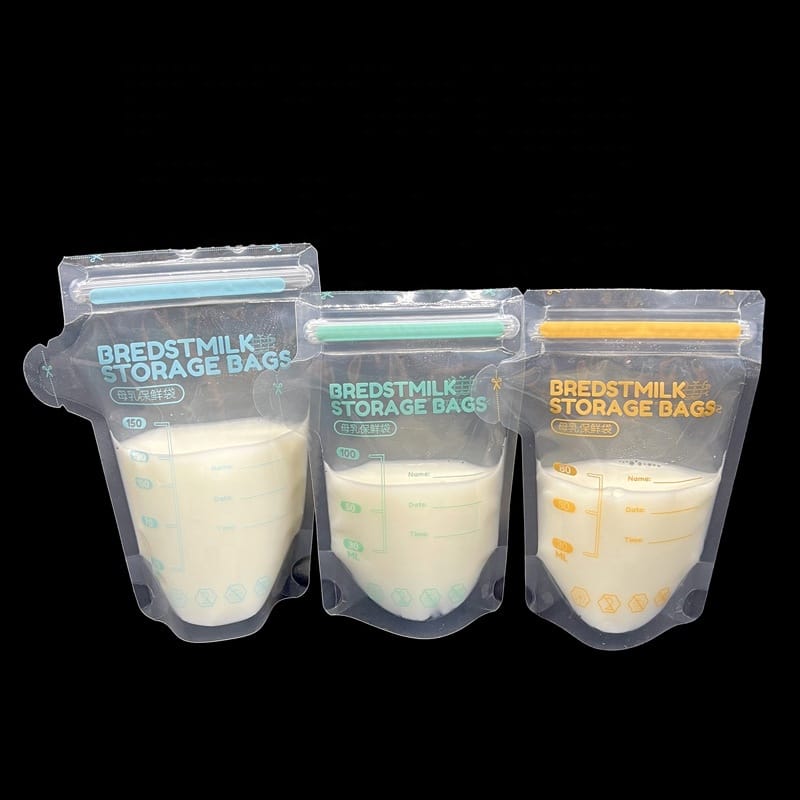 Custom Food Grade BPA Free Freezer Baby Silicone Food Pouch Reusable Cooler Thermal Insulated Fresh Breast Milk Storage Bag - Image 7