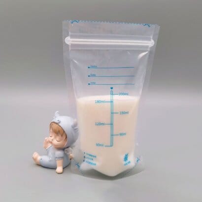 Custom Food Grade BPA Free Freezer Baby Silicone Food Pouch Reusable Cooler Thermal Insulated Fresh Breast Milk Storage Bag