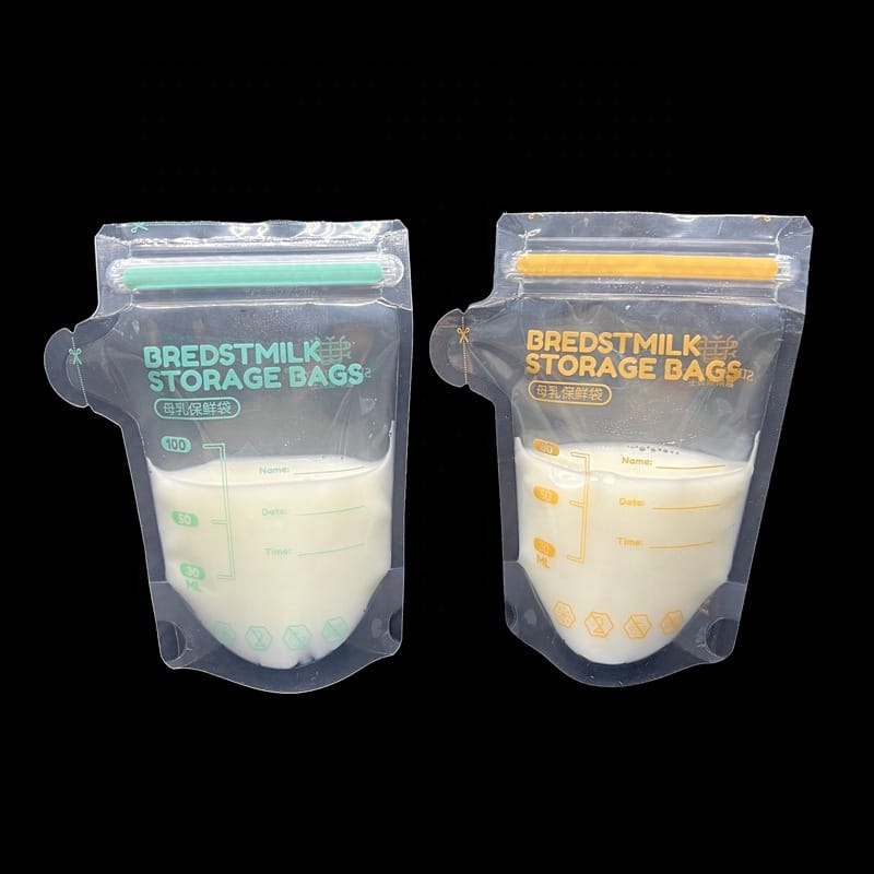 Custom Food Grade BPA Free Freezer Baby Silicone Food Pouch Reusable Cooler Thermal Insulated Fresh Breast Milk Storage Bag - Image 9