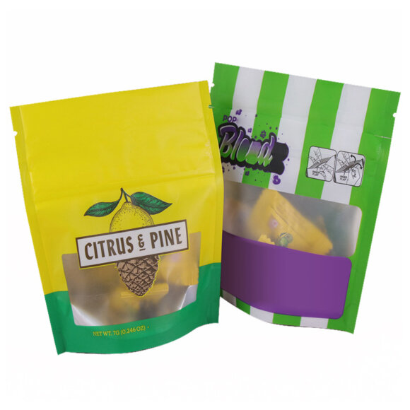 Custom Logo Printed Doypack Smell Proof Child-Resistant Stand Up Pouch | Matte Finish Ziplock Mylar Bags for Secure Product Packaging - Image 6