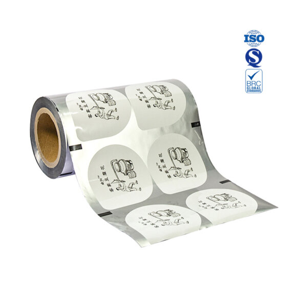 Custom Logo Printed Disposable Plastic Fruit Tea Cup Sealer Film Roll | Glossy Surface Food Grade Laminated Material for Juice Beverage Packaging | ISO9001 & BRC Certified - Image 6