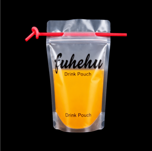 BPA Free Customized Food Grade Drinking Juice Packaging Bag | Summer Cooling Drinking Pouch with Straw | Safe Beverage Stand Up Pouch - Image 2
