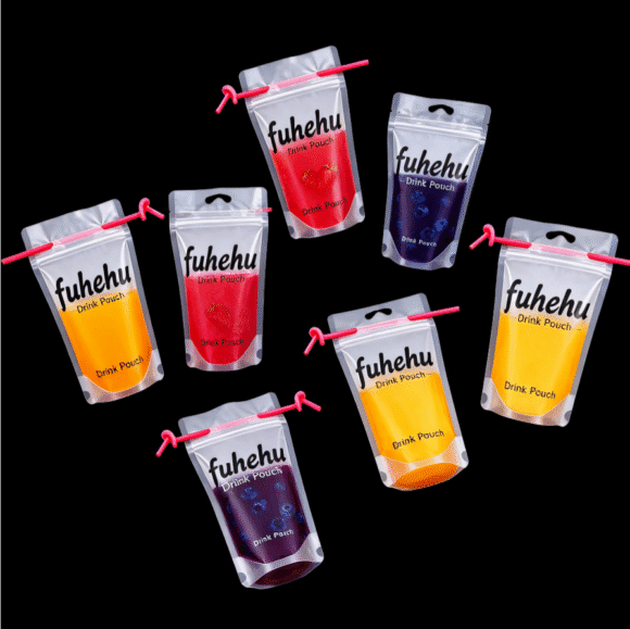 BPA Free Customized Food Grade Drinking Juice Packaging Bag | Summer Cooling Drinking Pouch with Straw | Safe Beverage Stand Up Pouch - Image 7