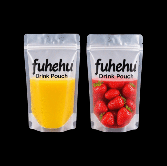 BPA Free Customized Food Grade Drinking Juice Packaging Bag | Summer Cooling Drinking Pouch with Straw | Safe Beverage Stand Up Pouch - Image 5