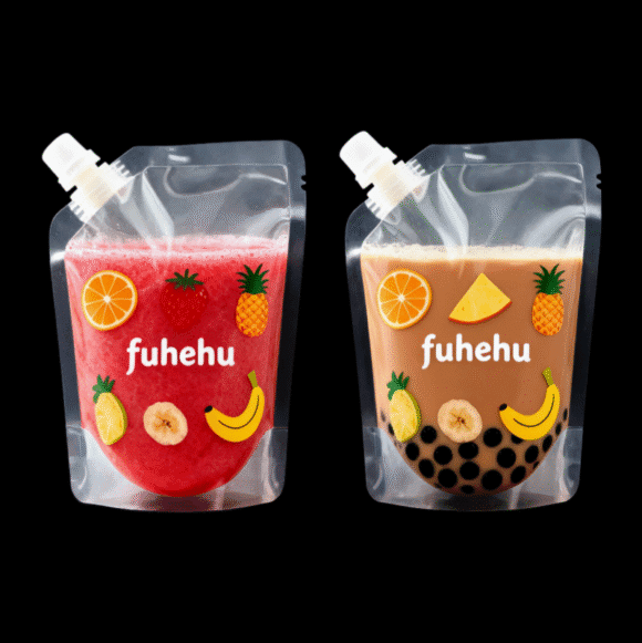 Custom Logo Food Grade Transparent Liquid Beverage Bags | Plastic Juice Packaging Spout Pouches for Milk Honey Tomato Sauce | Leak-Proof Drink Packaging - Image 5