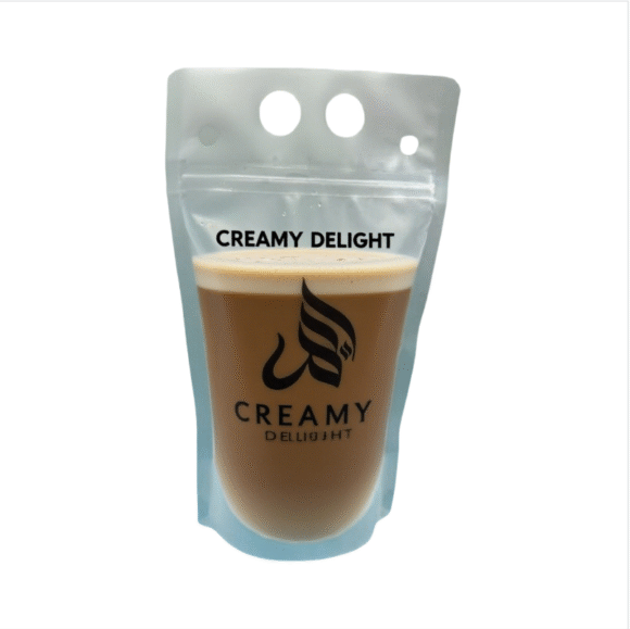 Customized Ziplock Beverage Juice Pouch Bag | Reusable PE Stand Up Bag with Handle & Straw for Tea Packaging & Party Events | OEM Manufacturer - Image 5