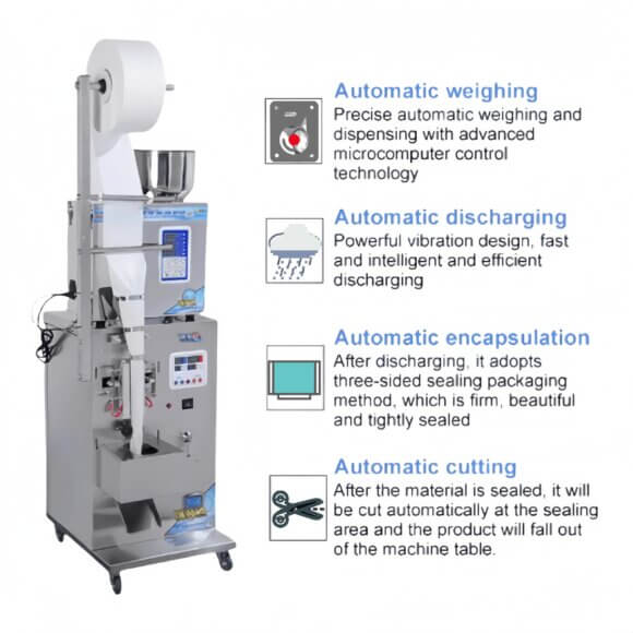 Automatic Packaging Machine | High-Speed Food Weighing & Liquid Filling Equipment for Pouches Sachets | 10-40 Bags/Min OEM Manufacturing Solution - Image 3