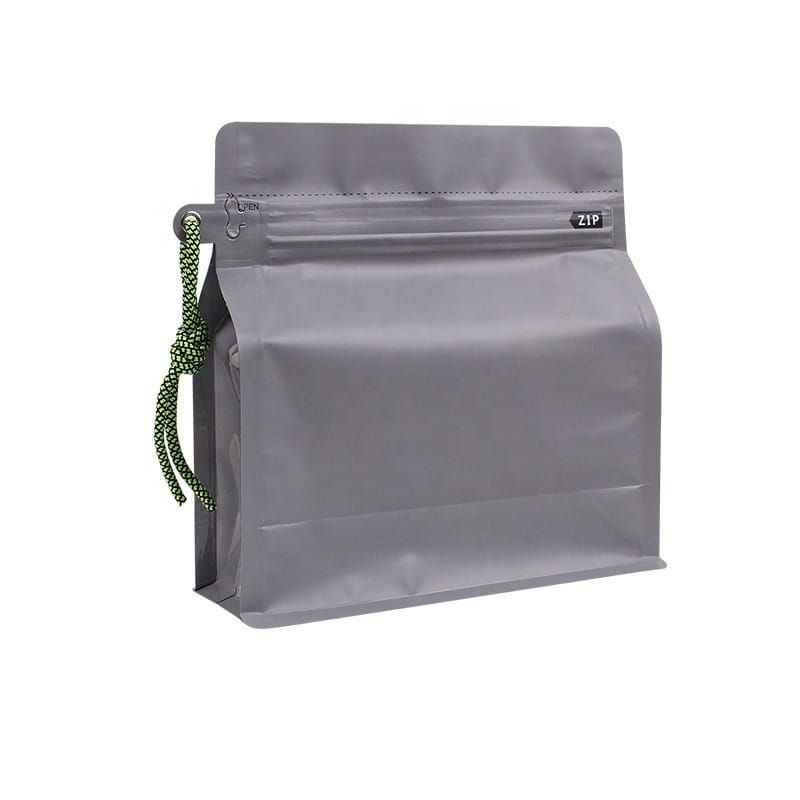 Wholesale Custom Printed Moisture Proof Flat Bottom Stand up Pouches with Resealable Zipper & Aluminum Foil Square Bottom Coffee Bags - Image 3