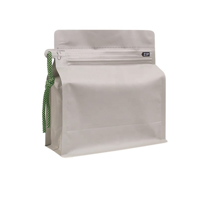 Wholesale Custom Printed Moisture Proof Flat Bottom Stand up Pouches with Resealable Zipper & Aluminum Foil Square Bottom Coffee Bags - Image 4