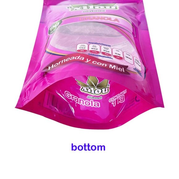 Custom Printed Stand Up Mylar Bags with Zipper & Clear Window | Moisture Proof Food Packaging for Coffee, Snacks, Nuts, Rice & Oatmeal | PET+PE Composite Material - Image 7