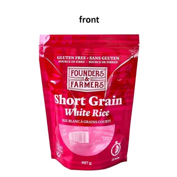 Custom Printed Stand Up Mylar Bags with Zipper & Clear Window | Moisture Proof Food Packaging for Coffee, Snacks, Nuts, Rice & Oatmeal | PET+PE Composite Material