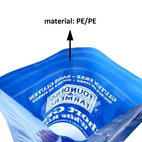 Custom Printed Stand Up Mylar Bags with Zipper & Clear Window | Moisture Proof Food Packaging for Coffee, Snacks, Nuts, Rice & Oatmeal | PET+PE Composite Material - Image 4