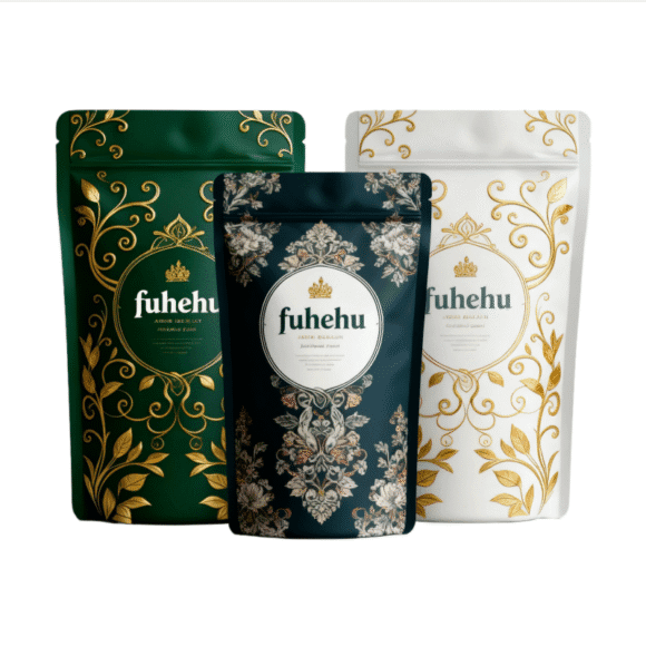 Custom Design Printed Moisture Resistant Tea Bag | Ziplock Aluminum Foil Stand Up Pouch for Coffee Chocolate Packaging with Window | Aroma Preservation Packaging - Image 6