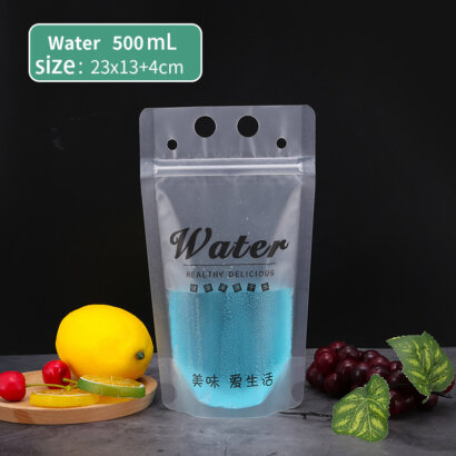 Wholesale Custom Transparent Plastic Ziplock Drink Bag | Reusable Beverage & Food Packaging for Cold Frozen Pouch Milk | Security Sealed Stand Up Pouch