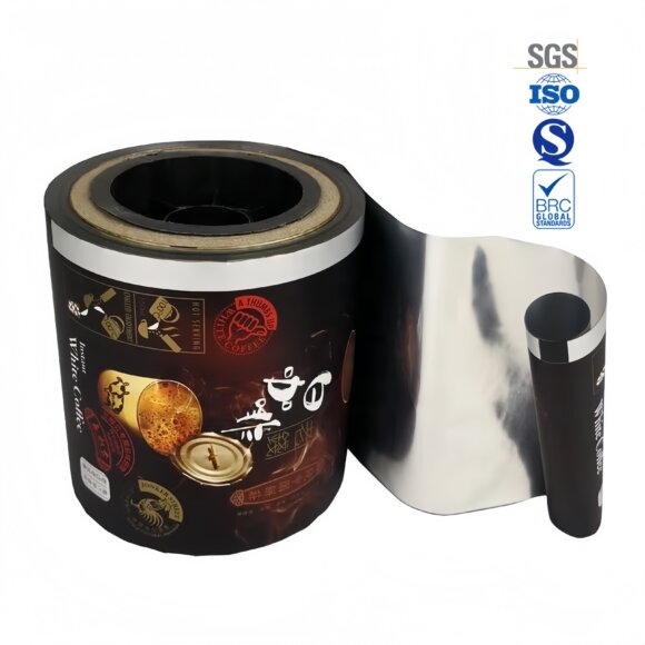 Custom Design Tea Sachet Packaging Roll Film | Glossy Moisture-Proof Plastic Wrapping for Coffee Powder Storage Material | ISO9001/BRC Certified Food Grade Film - Image 3