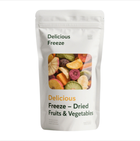 Custom Printed Mylar Bags with Clear Window | Zipper Stand Up Pouch for Freeze Dried Fruit & Pet Food | Odor-Free Moisture-Proof Packaging Custom Order - Image 4