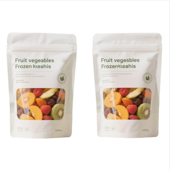 Custom Printed Mylar Bags with Clear Window | Zipper Stand Up Pouch for Freeze Dried Fruit & Pet Food | Odor-Free Moisture-Proof Packaging Custom Order - Image 2