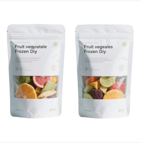 Custom Printed Mylar Bags with Clear Window | Zipper Stand Up Pouch for Freeze Dried Fruit & Pet Food | Odor-Free Moisture-Proof Packaging Custom Order - Image 3