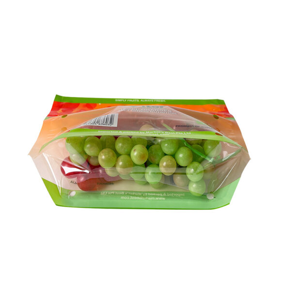 Custom Anti-Fog Stand Up Clear Plastic Zip Lock Bags | Ventilated Fresh Fruit Vegetable Packaging with Air Vents | Recyclable OEM Manufacturer - Image 3