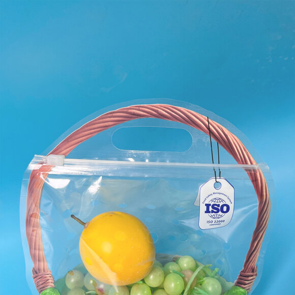 Custom Transparent Plastic Sliding Zipper Fresh Produce Packaging Bags | Ventilated Fruit Vegetable Bags with Handle | Eco-Friendly OEM Manufacturer - Image 6