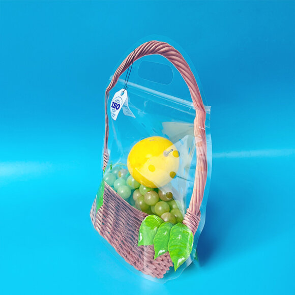 Custom Transparent Plastic Sliding Zipper Fresh Produce Packaging Bags | Ventilated Fruit Vegetable Bags with Handle | Eco-Friendly OEM Manufacturer - Image 8