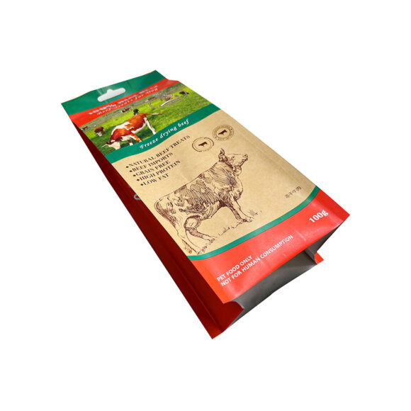 Custom Foil Lining Beef Jerky Food Packaging Pouch | Kraft Paper Side Gusset Bag with Moisture Proof Barrier | OEM Manufacturer for Meat Snack Packaging - Image 6