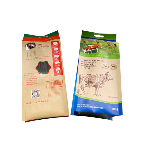 Custom Foil Lining Beef Jerky Food Packaging Pouch | Kraft Paper Side Gusset Bag with Moisture Proof Barrier | OEM Manufacturer for Meat Snack Packaging - Image 2