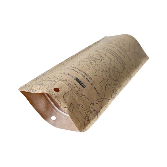 Custom Biodegradable PLA Kraft Paper Doypack Stand Up Pouch | Eco-Friendly Resealable Zipper Packaging | Sustainable OEM Manufacturer - Image 4