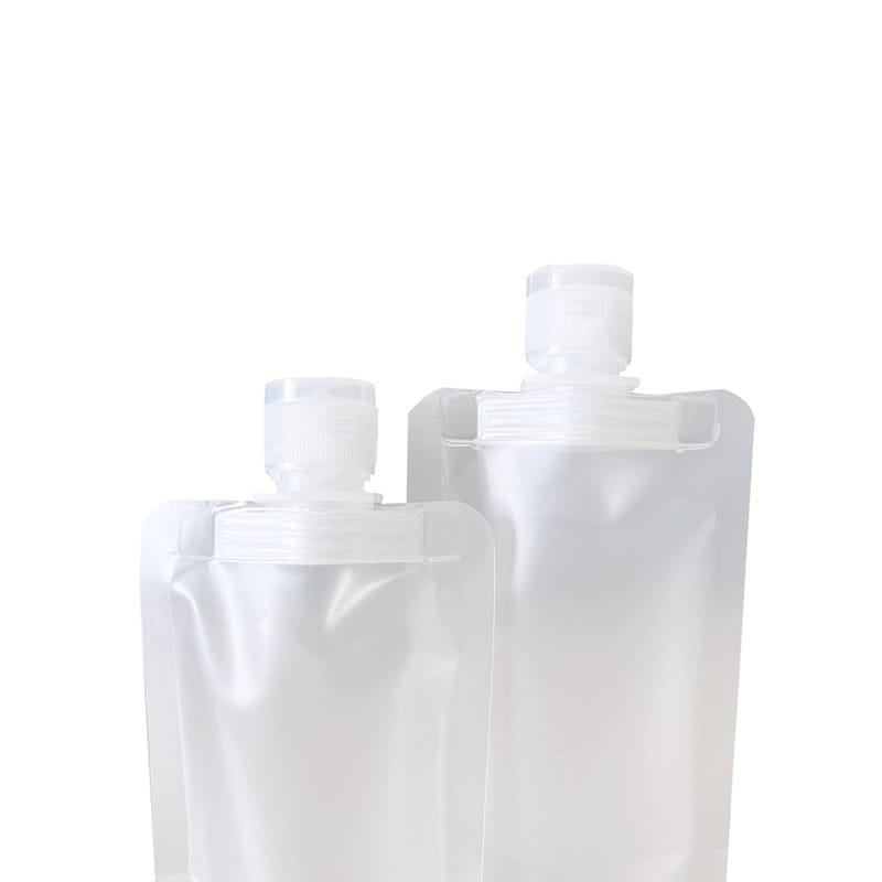 Custom Translucent Frosted Leak Proof Stand Up Spout Pouch | Portable Travel Lotion Distribution Bag | Moisture-Proof Plastic Packaging for Cosmetics & Personal Care - Image 9