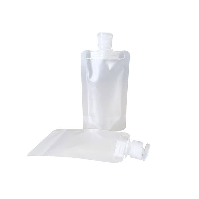 Custom Translucent Frosted Leak Proof Stand Up Spout Pouch | Portable Travel Lotion Distribution Bag | Moisture-Proof Plastic Packaging for Cosmetics & Personal Care - Image 8