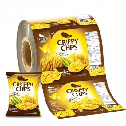 Wholesale Aluminum Foil BOPP Film Roll | Flexible Laminated Food Packaging Film for Chips, Spice & Tea | Custom Barrier Protection Packaging
