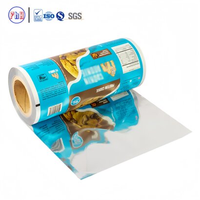 Custom Printed Food-Grade PE Laminated Soft Plastic Roll | Automatic Glossy Surface Packaging Film for Chocolate Lollipops & Snacks | Eco-Friendly High Barrier Material