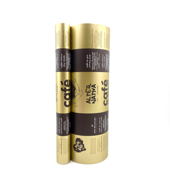 Custom Design Coffee Sachet Packaging Roll Film | Glossy Moisture-Proof Plastic Wrapping for Coffee Powder Storage | High-Barrier Oxygen & UV Protection - Image 2