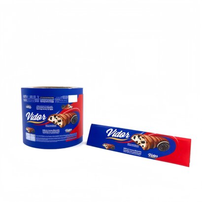 Custom Printed Food-Grade PE Laminated Soft Plastic Roll | Automatic Glossy Surface Packaging Film for Chocolate Chewing Gum Lollipops | BRC/ISO9001 Certified Manufacturer