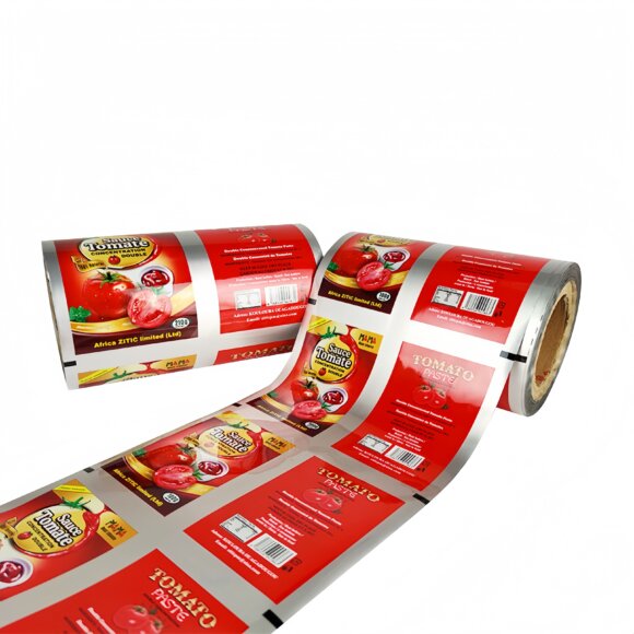 Custom Logo Flexible Packaging Roll Film | Aluminum Foil Laminated Plastic Film for Liquid & Sauce Packaging | Multi-Layer Barrier Protection - Image 6