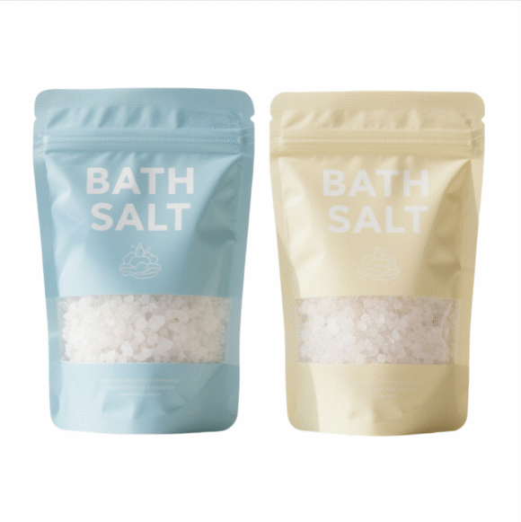 Wholesale Custom Natural Printed Sea Salt Bag | Matte Aluminum Foil Ziplock Stand Up Pouch for Bath Salt & Spices | Moisture Proof Packaging - Image 4