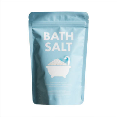Wholesale Custom Natural Printed Sea Salt Bag | Matte Aluminum Foil Ziplock Stand Up Pouch for Bath Salt & Spices | Moisture Proof Packaging