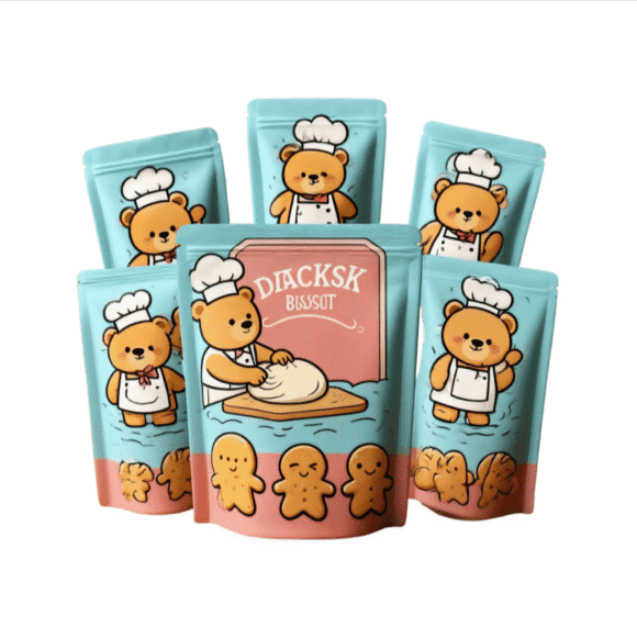Custom Printed Zipper Seal Packaging Bags | Sweets Snacks Candy Ziplock Bags Food Packaging Stand up Pouches | Multi-Layer Barrier Protection - Image 7