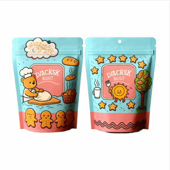 Custom Printed Zipper Seal Packaging Bags | Sweets Snacks Candy Ziplock Bags Food Packaging Stand up Pouches | Multi-Layer Barrier Protection - Image 5