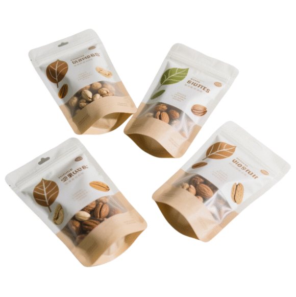Custom Printed Smell Proof Doypack Mylar Pouch | Zip Lock Stand-up Plastic Bags with Window for Nuts Dried Fruit Packaging | BRC/ISO9001 Certified Moisture Barrier Bags - Image 6
