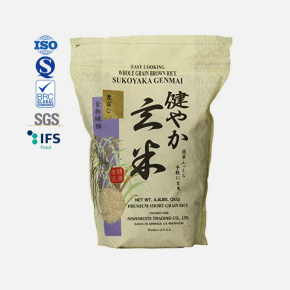 Custom 8.8 oz Rice Packaging Bags | 250g 500g 1kg Zip Lock Stand Up Pouches with Custom Design for Chewing Gum Sushi Jelly Packaging | Multi-Purpose Food Grade Bags - Image 5