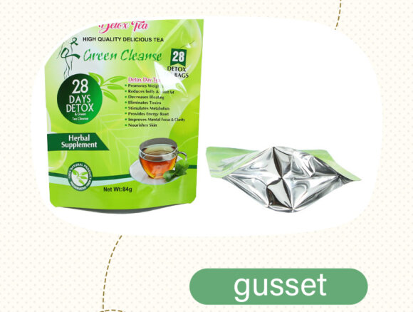 Custom Printed Stand Up Pouch Aluminum Foil Bag with Zipper | Resealable Tea Packaging with Moisture Proof Barrier | ISO9001/BRC Certified Custom Order - Image 4