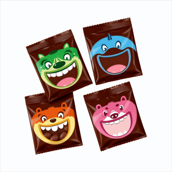 Custom Printed 3 Side Seal Ziplock Bags | Heat Sealed 3.5g 28g 1oz 1lb Food Packaging Pouches for Candy Snack with Window | Multi-Size Barrier Protection - Image 7