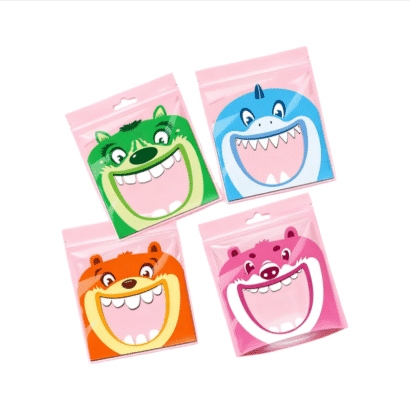 Custom Printed 3 Side Seal Ziplock Bags | Heat Sealed 3.5g 28g 1oz 1lb Food Packaging Pouches for Candy Snack with Window | Multi-Size Barrier Protection