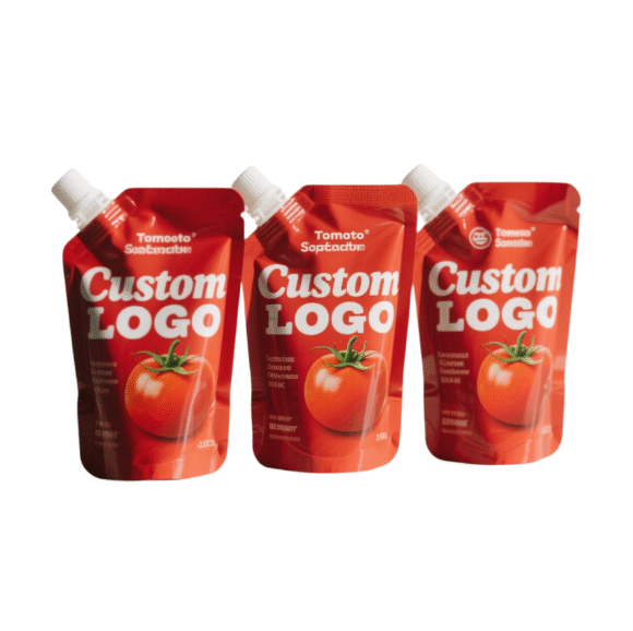 Wholesale Custom Logo Printed Spout Pouch | Standing Up Liquid Packaging for Juice Milk Yogurt & Tomato Sauce | Leak-Proof Design - Image 6